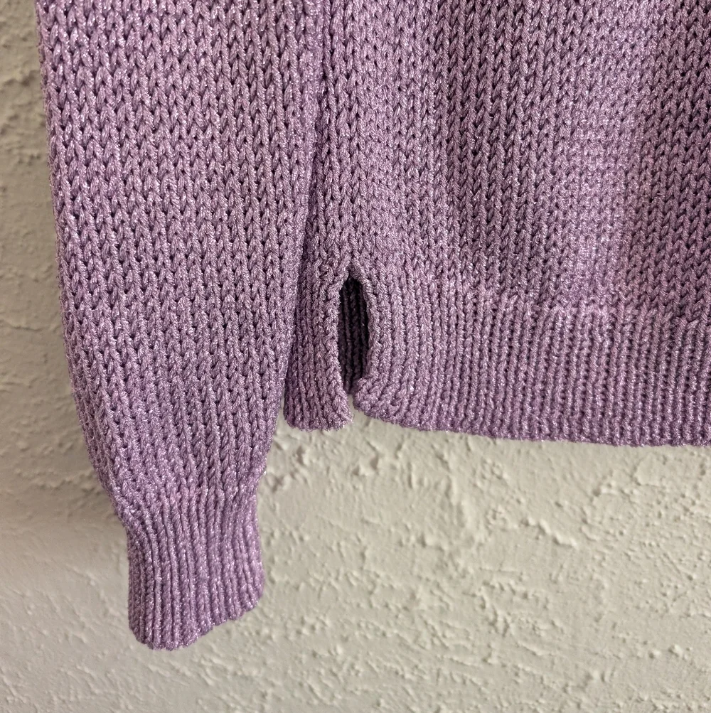 J.Crew Metallic Lavender Sweater - Picture 3 of 4